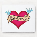 Eliana - Custom Heart Tattoo Mousepad
