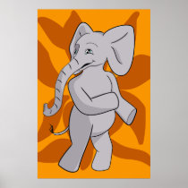 Elias Elephant Poster