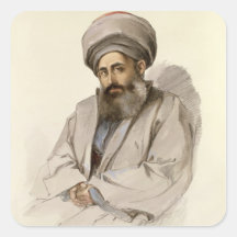 Elias - Jacobite Priest from Mesopotamia Square Stickers