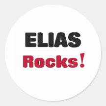 Elias Rocks Round Stickers