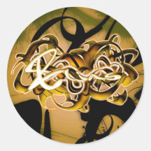 Elias Round Sticker