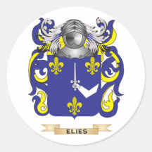 Elies Coat of Arms Round Stickers