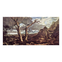 Elías en el desierto por Washington Allston tarjetas con fotografías by Artcollection Elías en el desierto por Washington Allston tarjetas con fotografías
