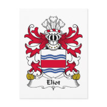 Eliot Family Crest postcards