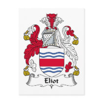 Eliot Family Crest postcards