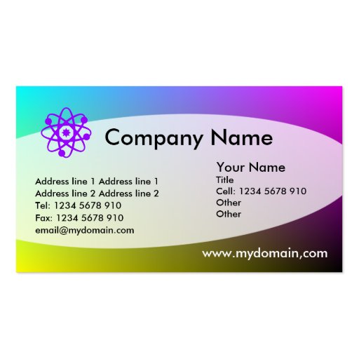Eliptical - CMYK Business Card (front side)