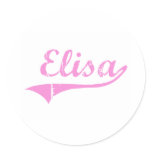 Elisa Classic Style Name Sticker