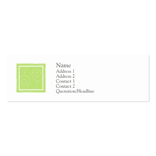 Elise - Green Business Card
