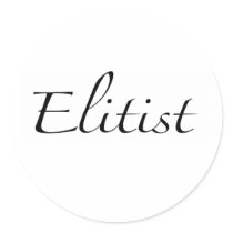 Elitist Round Stickers
