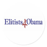 Elitists 4 Obama stickers