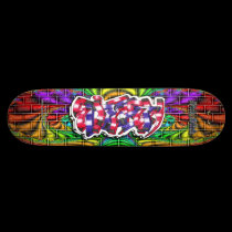 Elizabeth 03 ~ Custom Graffiti Art Pro Skateboard skateboards