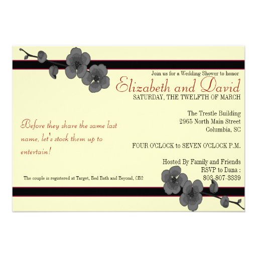 Elizabeth and David- Stock the Bar 2 Custom Invite