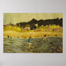 Elizabeth at the beach posters