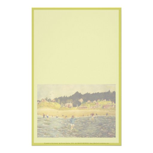 Elizabeth at the Beach Stationery Paper
