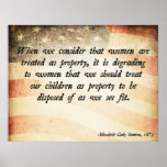 Elizabeth Cady Stanton Poster