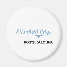 Elizabeth City North Carolina City Classic Fridge Magnet