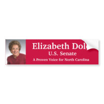 Elizabeth Dole for U.S. Senate bumper stickers by trm0114 Elizabeth Dole for U.S. Senate bumper stickers