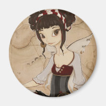 Elizabeth - Fairy pirate Magnet magnets