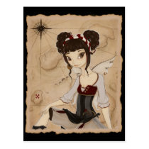 Elizabeth - Fairy pirate postcard postcards
