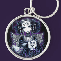 "Elizabeth" Gothic Victorian Angel Keychain keychains