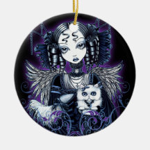 "Elizabeth" Gothic Victorian Angel Ornament