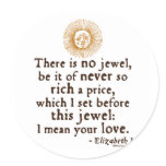 Elizabeth I "Golden Speech" Quote Sticker
