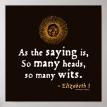 Elizabeth I Quote on Wits Print