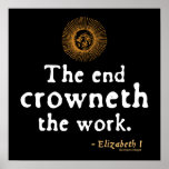Elizabeth I Quote on Work Poster
