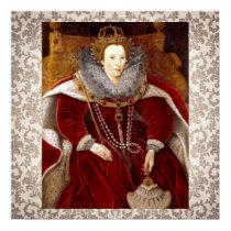 Elizabeth I Red Robes posters