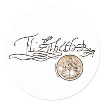 Elizabeth I Signature (Version 1) stickers by shakespeareshoppe Elizabeth I Signature (Version 1) stickers
