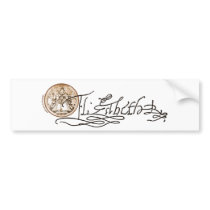 Elizabeth I Signature (Version 2) bumper stickers by shakespeareshoppe Elizabeth I Signature (Version 2) bumper stickers