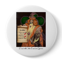 Elizabeth I, the Poodor Queen 4" Button by lucydogdesign Elizabeth I, the Poodor Queen 4" Button