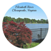 Elizabeth River, Chesapeake, Virginia Sticker