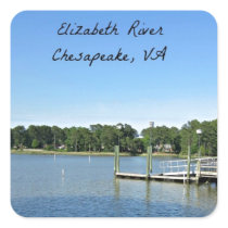 Elizabeth River, Chesapeake, Virginia Stickers