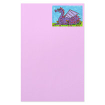 Elizabeth the Dragon Letterhead Stationery Design
