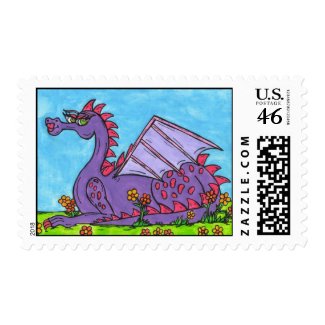 Elizabeth the Dragon postage stamp