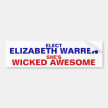 Elizabeth Warren 2012 bumper sticker