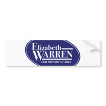 Elizabeth Warren 2016 bumper sticker