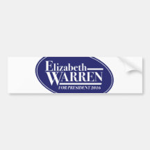 Elizabeth Warren 2016 bumper sticker