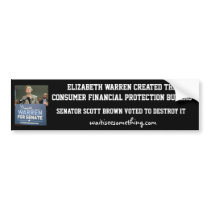 Elizabeth Warren: CFPB Bumper Stickers