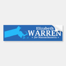 Elizabeth Warren for Massachusetts bumper sticker