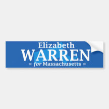 Elizabeth Warren for Massachusetts Bumper Stickers