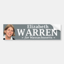 Elizabeth Warren for Massachusetts sticker Bumper Sticker