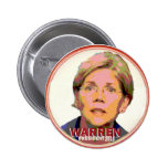 Elizabeth Warren for President in 2016 Pin