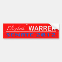 Elizabeth Warren for Senate 2012 Bumper Sticker