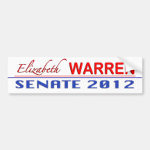 Elizabeth Warren for Senate 2012 Bumper Stickers