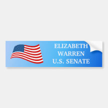Elizabeth Warren for Senate Bumper Sticker