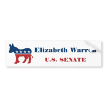 Elizabeth Warren for U.S. Senate Bumper Sticker