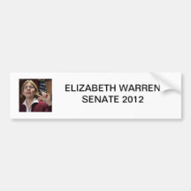 Elizabeth Warren Senate 2012 Bumper Stickers