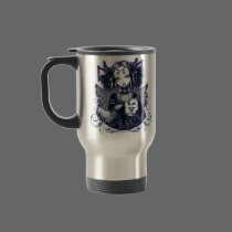 Elizabeth White Persian Cat Angel Mug by mykajelina Elizabeth White Persian Cat Angel Mug
